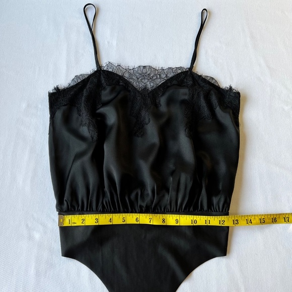 NWT - Cami NYC Sweetheart 100% Silk and Eyelash Lace Bodysuit - Picture 8 of 15